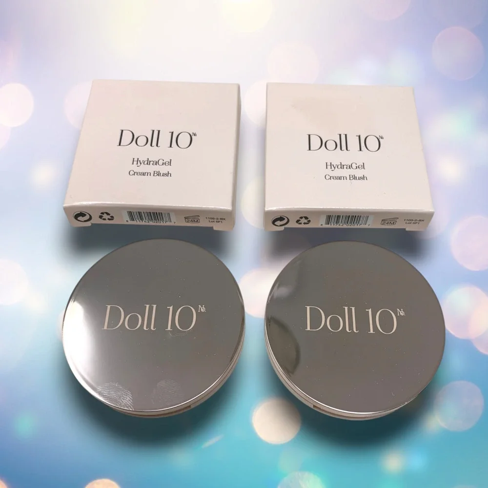 NEW Lot 2 x Doll 10 Hydrogel Cream Blush in Bella Full Size 0.14 oz Boxed